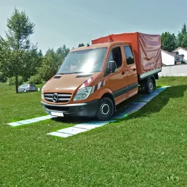 Begränsat lager | Flexi oprijplaat 201, modulair oprijdek, draagvermogen 3 t, 0,6 x 2 m