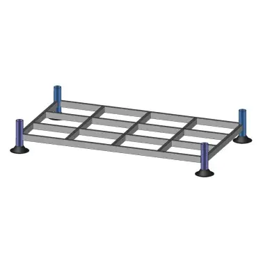 Palettes empilables Double cadre de base/ double Euro-Rack - Favorit hos kunderna