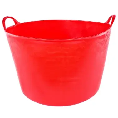 Corbeille de jardin flexible rouge, 72 l, avec 2 poignées | Favorit hos kunderna