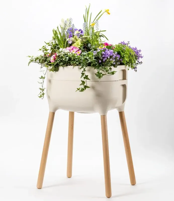 Odlingslåda ‘Urbalive High Planter‘ Ivory | Beställ direkt